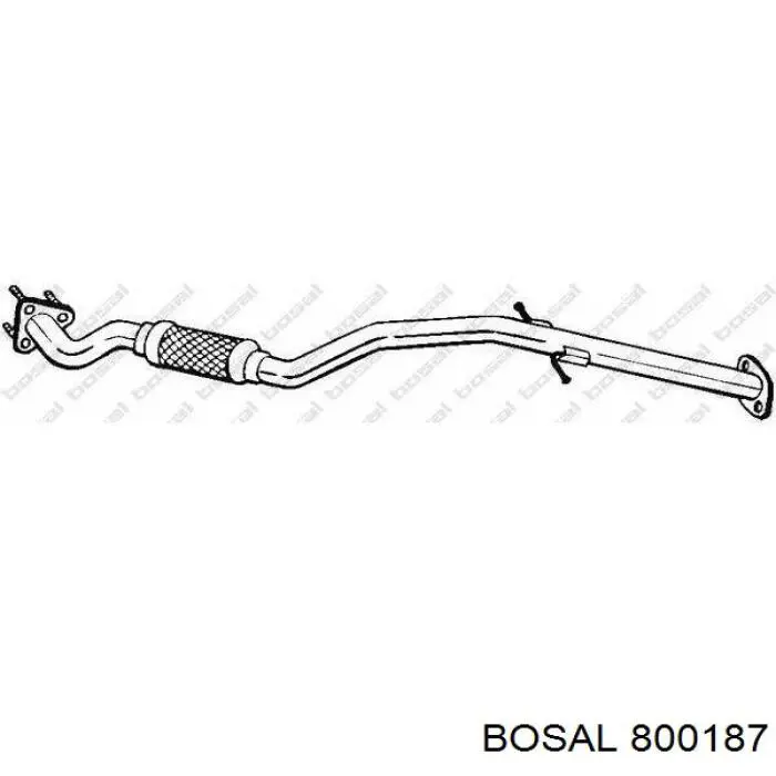BS800187 Bosal труба приймальна (штани глушника, передня)