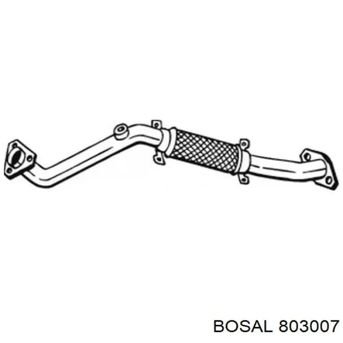 803007 Bosal глушник, передня частина