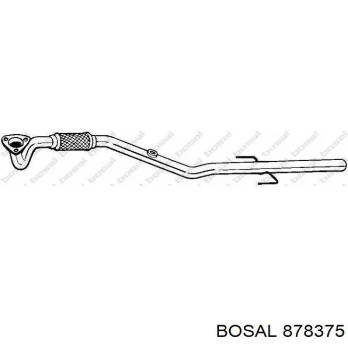 Купити 878375 Bosal Труба приймальна (штани) глушника, передня