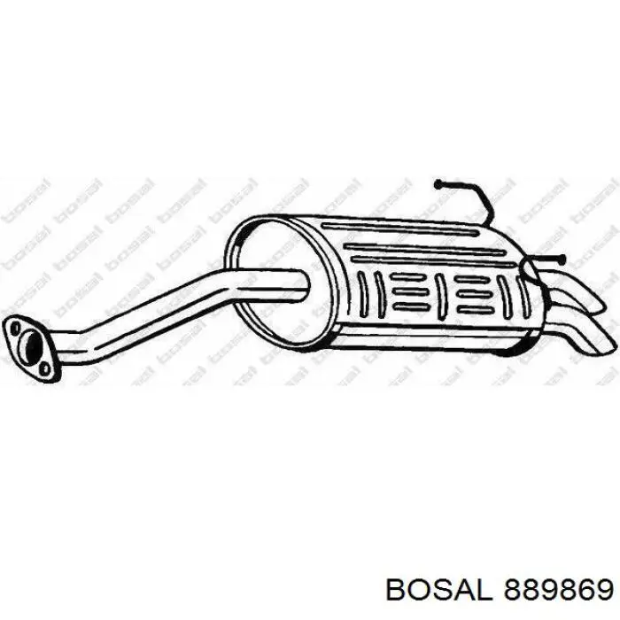 889869 Bosal Середній глушник