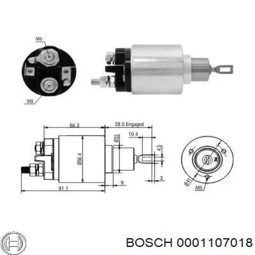 0001107018 Bosch стартер
