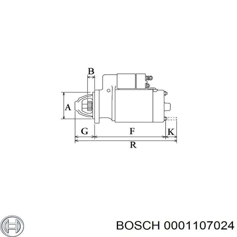 0001107024 Bosch Стартер двигуна