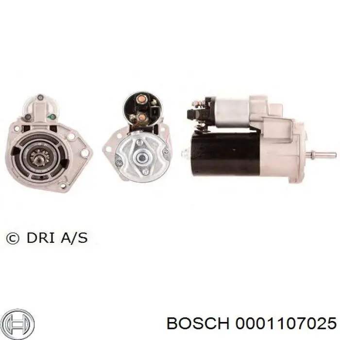 Купити 0001107025 Bosch Стартер