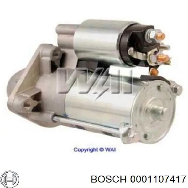 Стартер Bosch 0001107417 ціна, від 39.37 USD