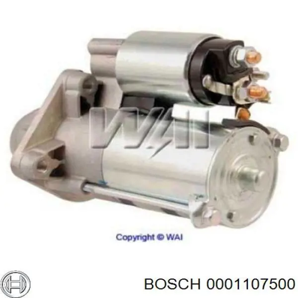 Стартер 0001107500 Bosch