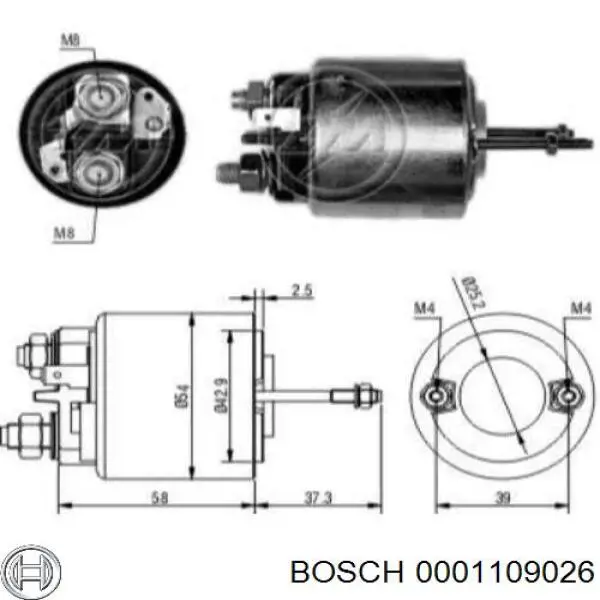 0001109026 Bosch Стартер двигуна