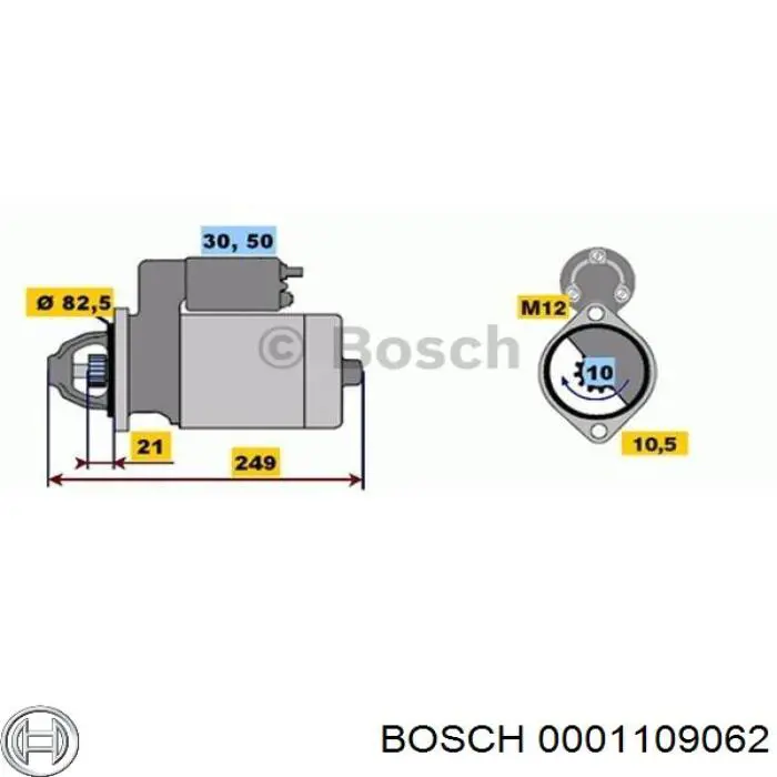 0001109062 Bosch Стартер двигуна