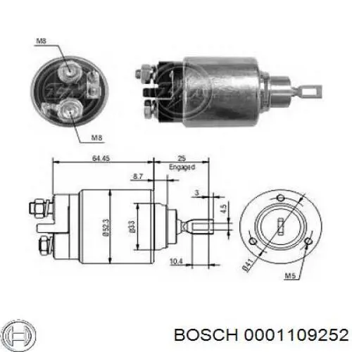0001109252 Bosch Стартер двигуна