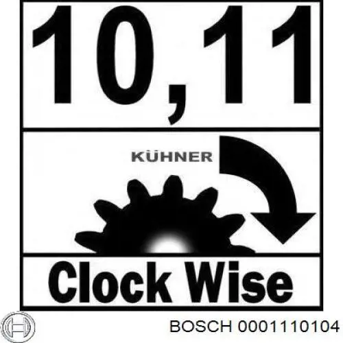 Стартер Bosch 0001110104 ціна, від 97.91 USD