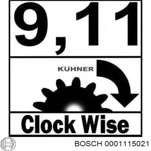 0001115021 Bosch Стартер двигуна