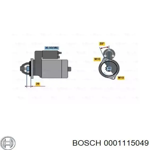 Купити 0001115049 Bosch Стартер