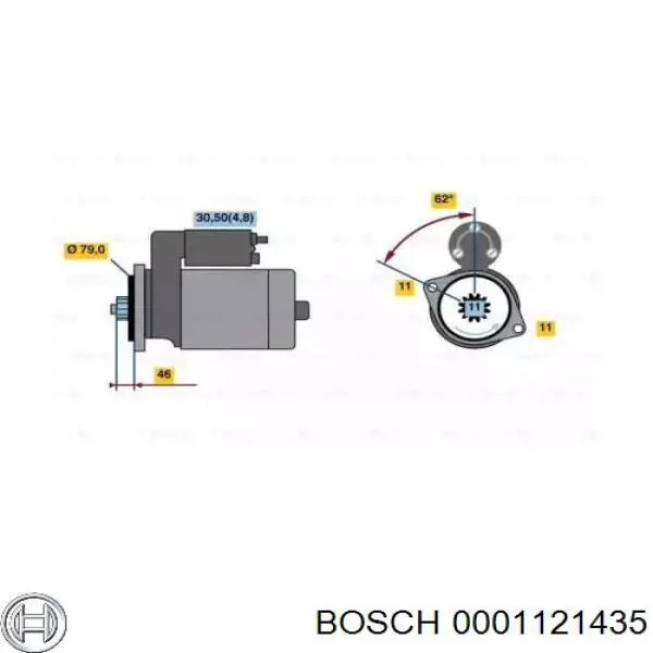 0001121435 Bosch стартер