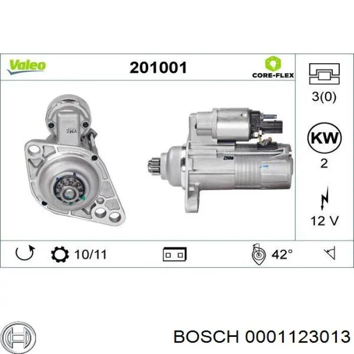 Стартер 0001123013 Bosch