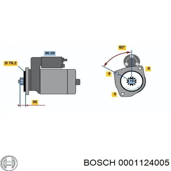 0001124005 Bosch стартер