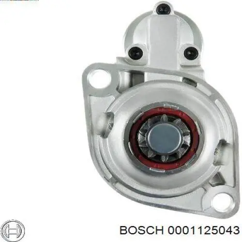 0001125043 Bosch Стартер (1,8 кВт, 12 В, Число зубцов 10,11)