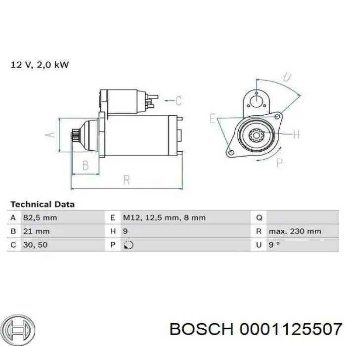 0001125507 Bosch стартер