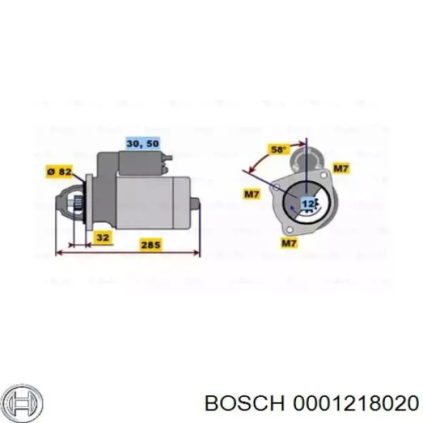 0001218020 Bosch стартер