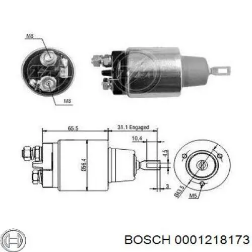 Купити 0001218173 Bosch Стартер
