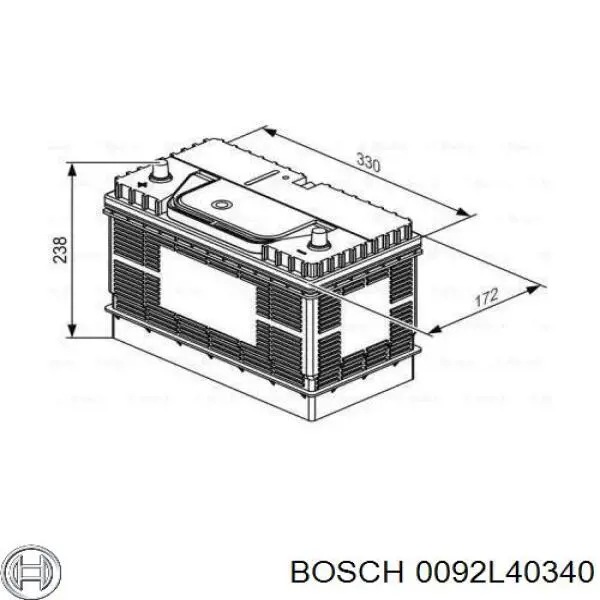 0092L40340 Bosch Авто акумулятор