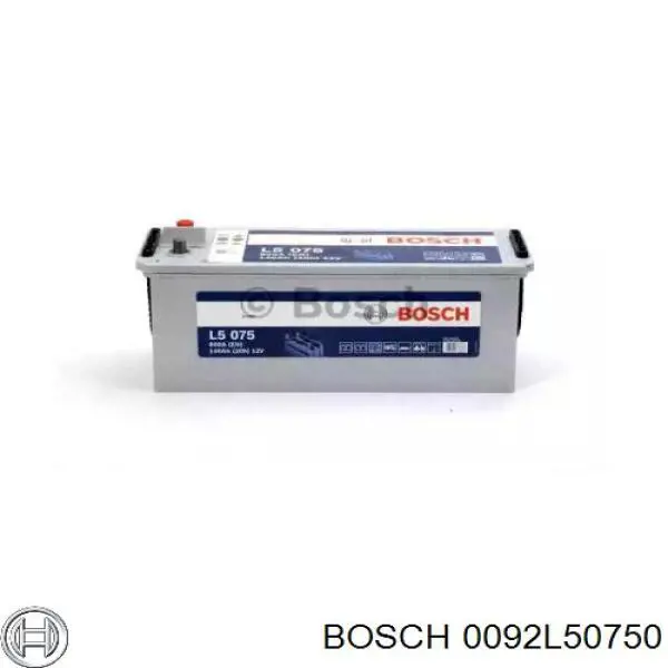 0092L50750 Bosch акумуляторна батарея, акб