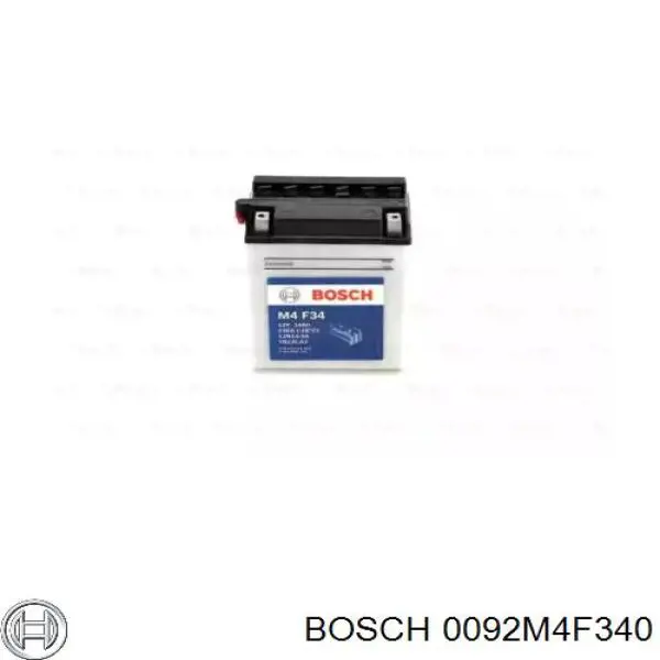 0092M4F340 Bosch акумуляторна батарея, акб