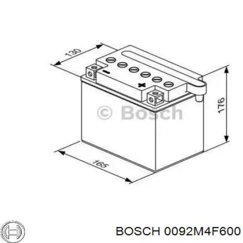 Купити Акумулятор Bosch 30 А/г (0092M4F600)