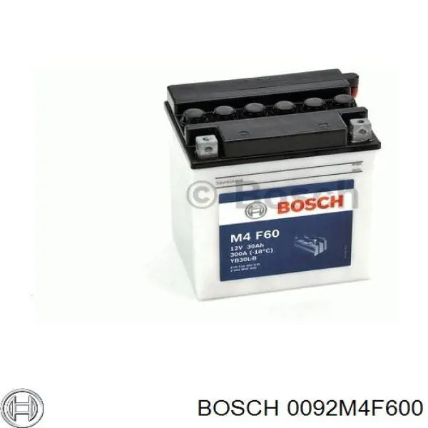 0092M4F600 Bosch акумуляторна батарея, акб