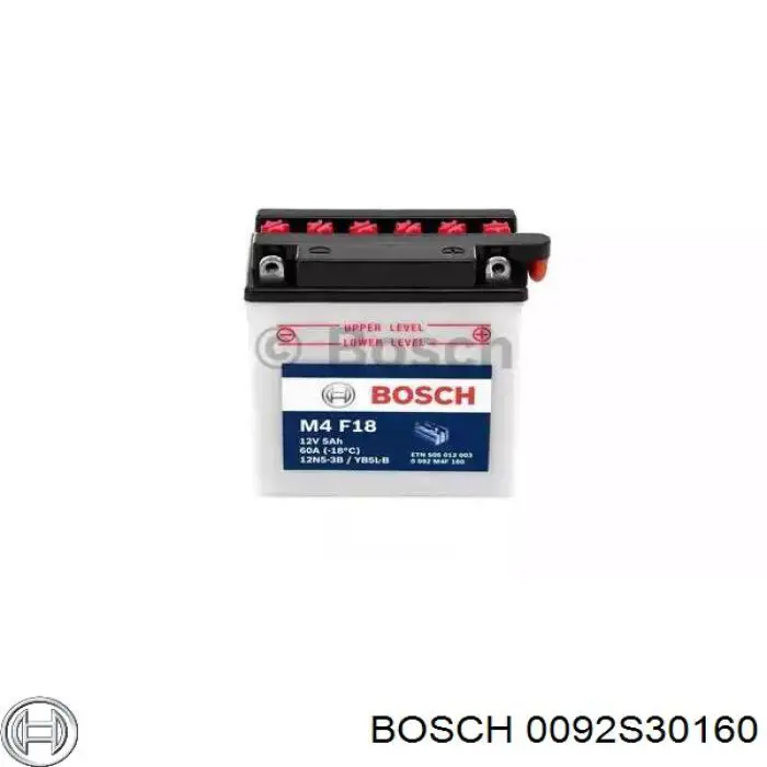 0092S30160 Bosch акумуляторна батарея, акб