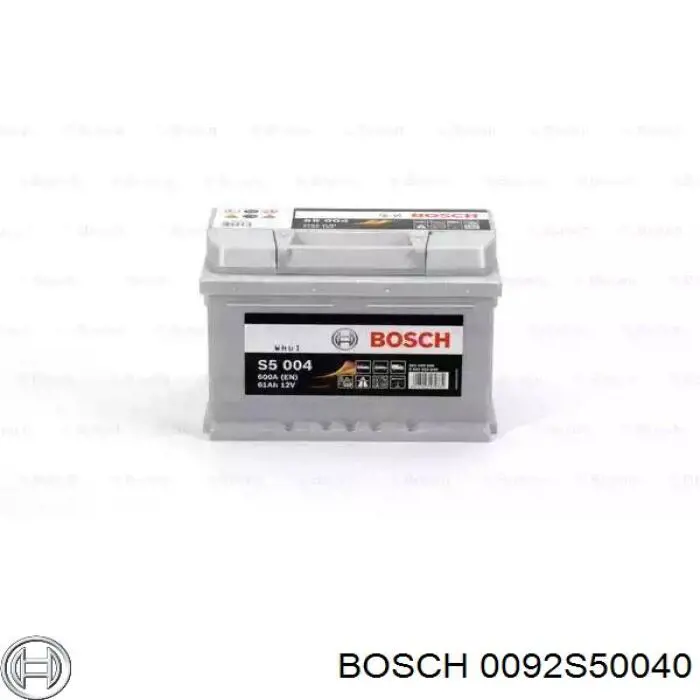 0092S50040 Bosch акумуляторна батарея, акб