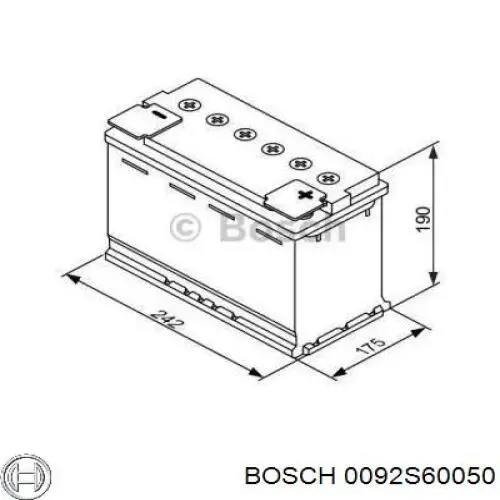 0092S60050 Bosch акумуляторна батарея, акб