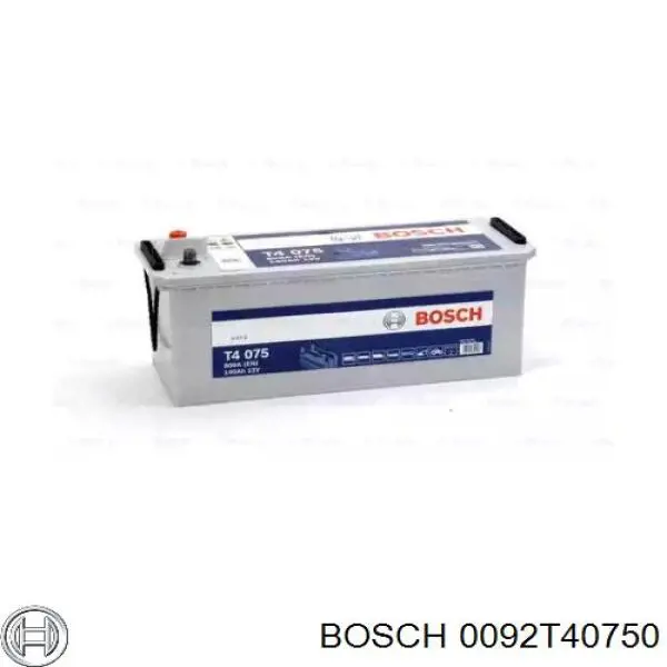 0092T40750 Bosch акумуляторна батарея, акб