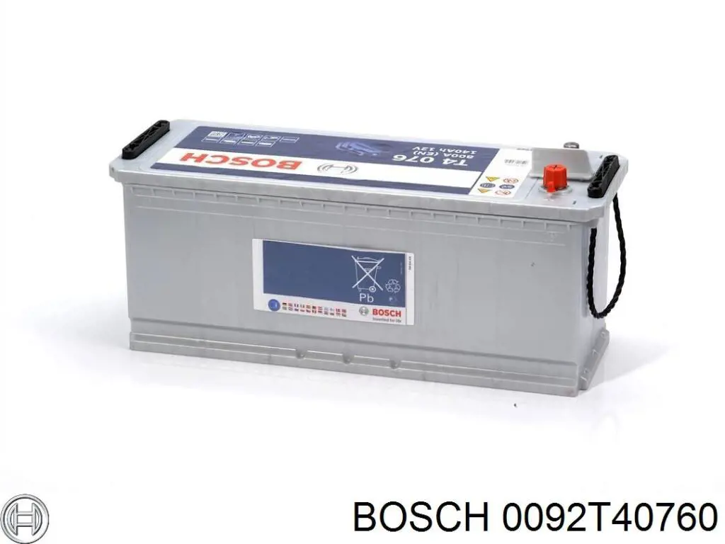 0092T40760 Bosch акумуляторна батарея, акб