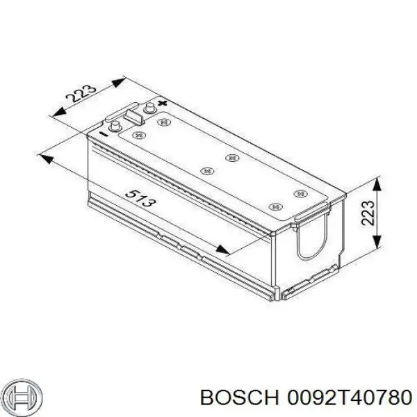 Батарея акумуляторна Bosch 0092T40780 ціна, від 277.48 USD