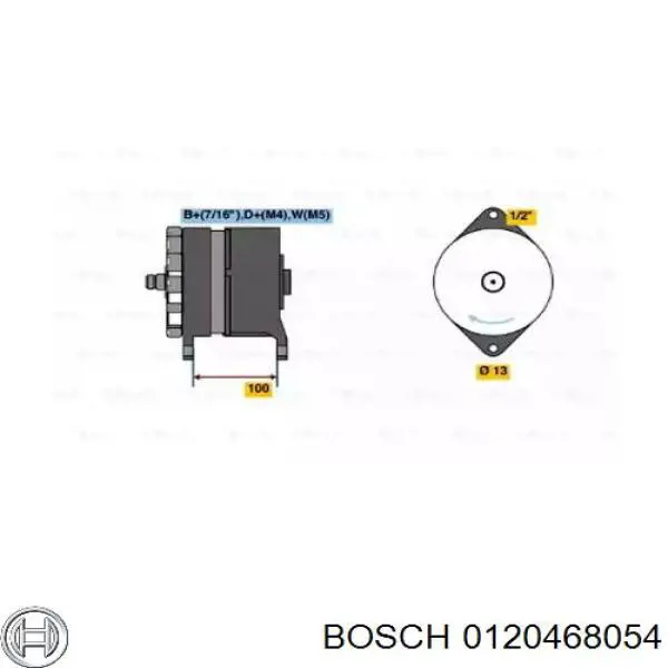 Генератор 0120468054 Bosch