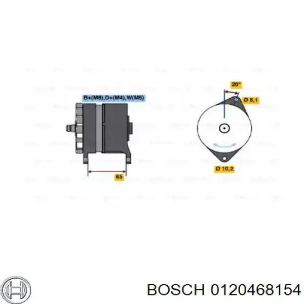 Купити 0120468154 Bosch Генератор