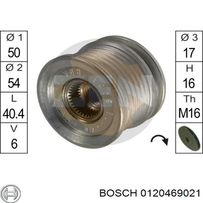 0120469021 Bosch Авто генератор