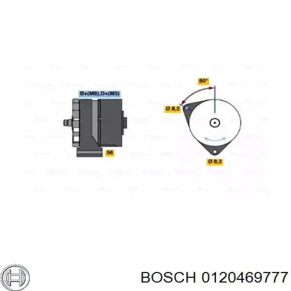 Купити 0120469777 Bosch Генератор