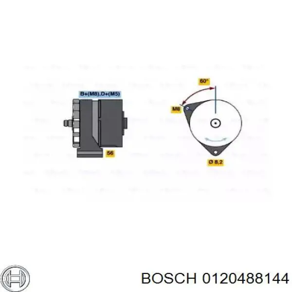 Купити 0120488144 Bosch Генератор