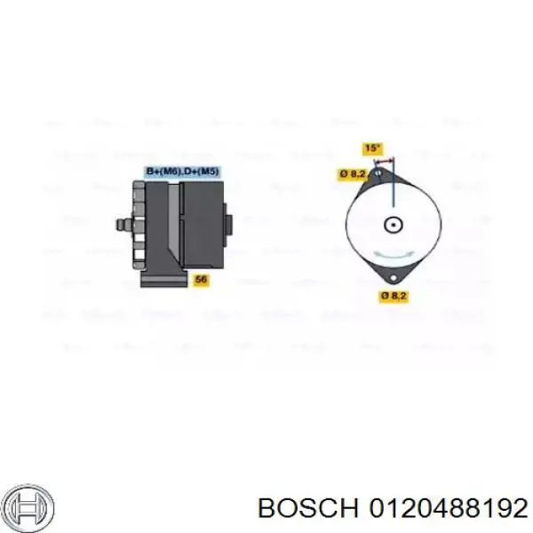 Генератор 0120488192 Bosch
