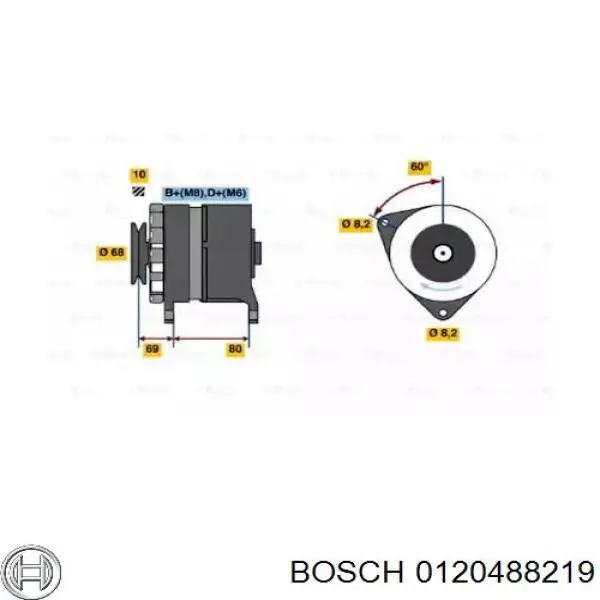 0120488219 Bosch Авто генератор