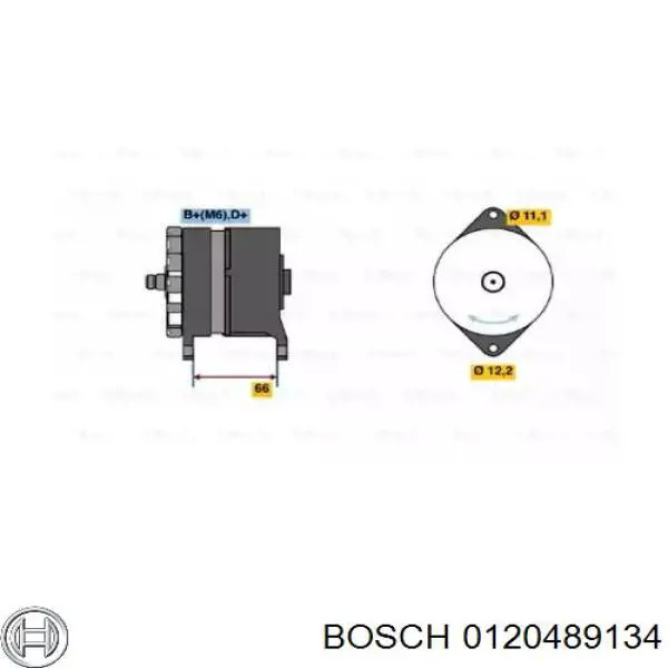 Генератор 0120489134 Bosch