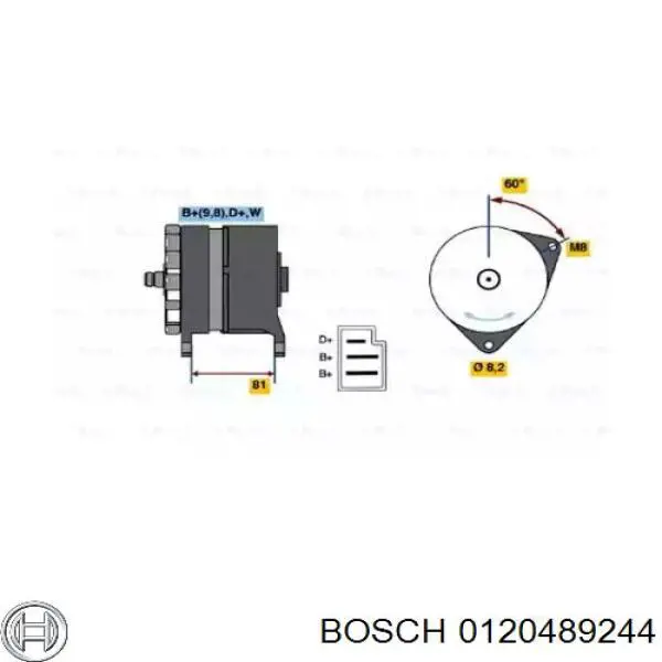 Купити 0120489244 Bosch Генератор