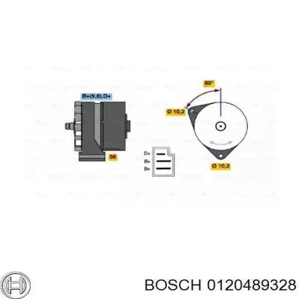 Генератор 0120489328 Bosch