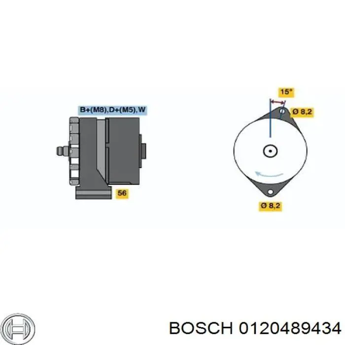 0120489434 Bosch генератор