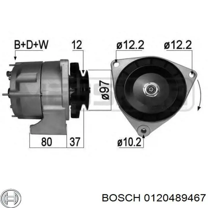 Генератор 0120489467 Bosch