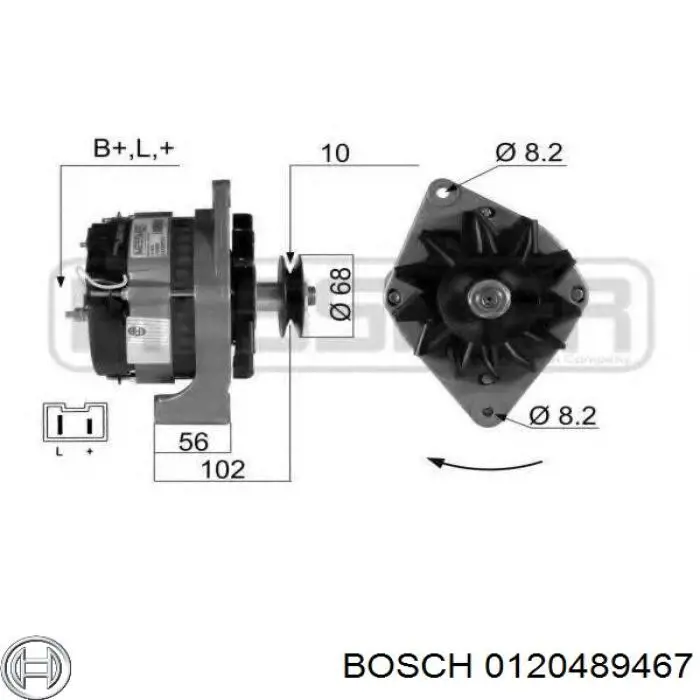 0120489467 Bosch Авто генератор