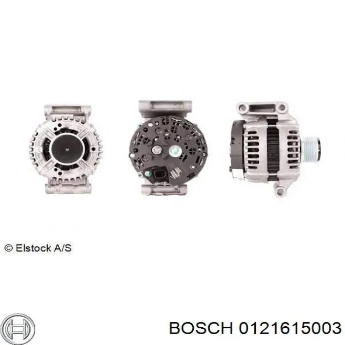Генератор Bosch 0121615003 ціна, від 142.87 USD