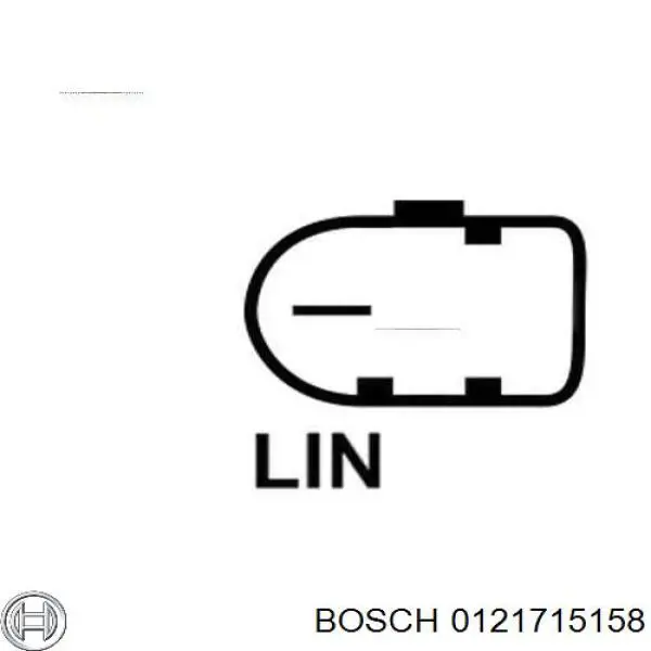 0121715158 Bosch Авто генератор