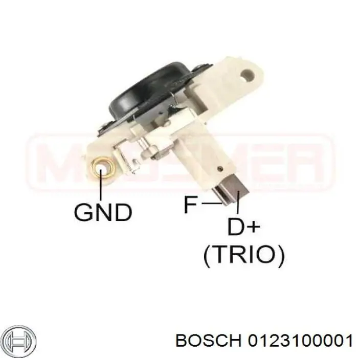 Генератор Bosch 0123100001 ціна, від 75.78 USD