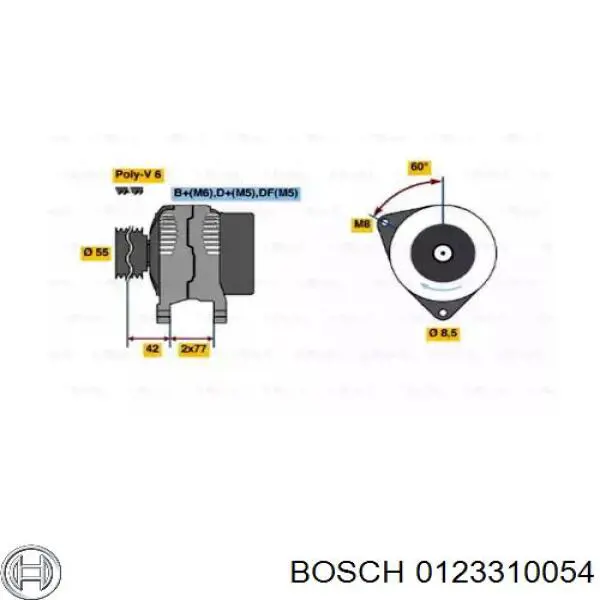 0123310054 Bosch Авто генератор